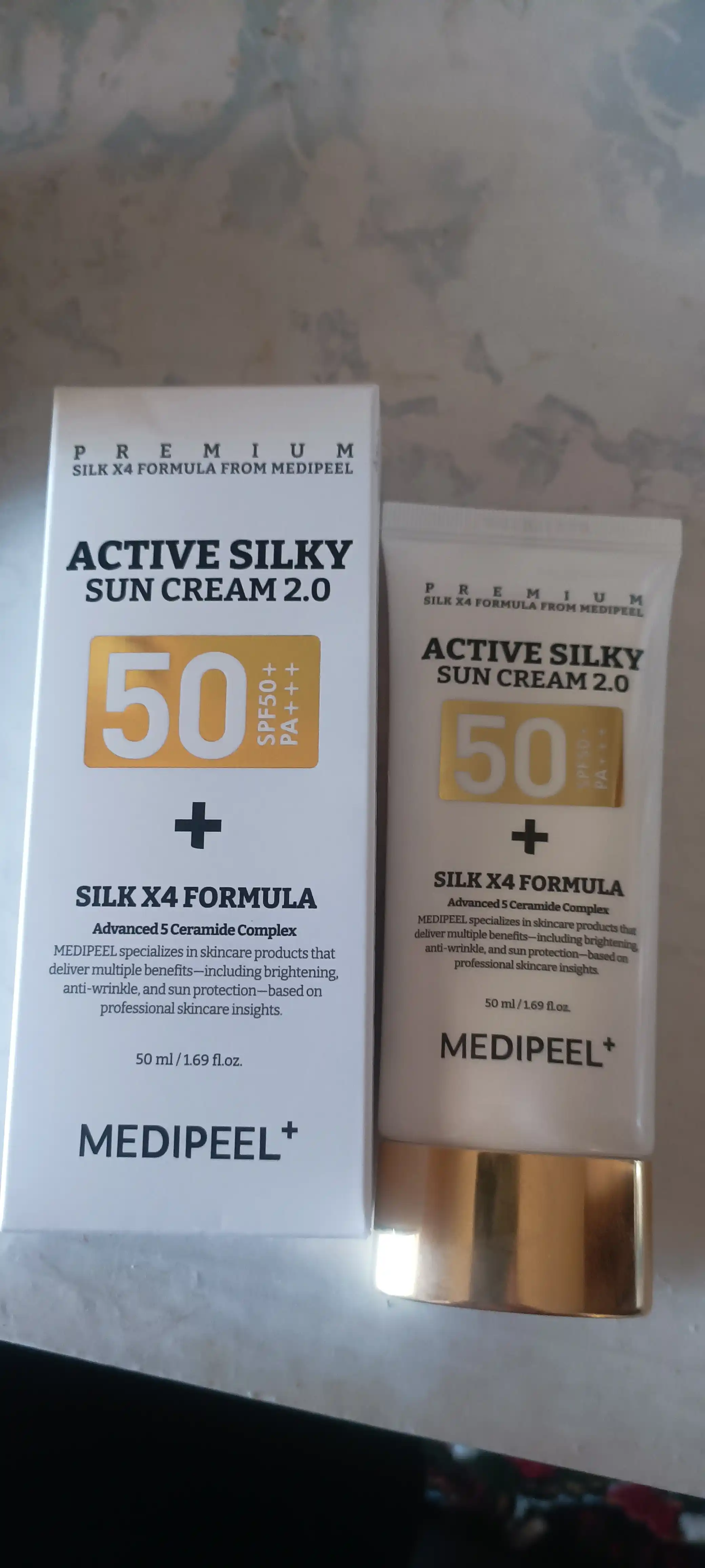 Quyoshdan himoya qiluvchi yuz kremi MEDI-PEEL Active Silky Sun Cream SPF 50+, 50 ml