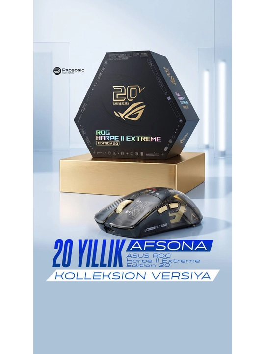 Игровая мышь ASUS ROG Harpe II Extreme Edition 20 — 8K, 65K DPI, 82g