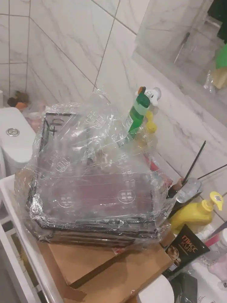 Металлическая полка для ванна без сверления, настенный органайзер