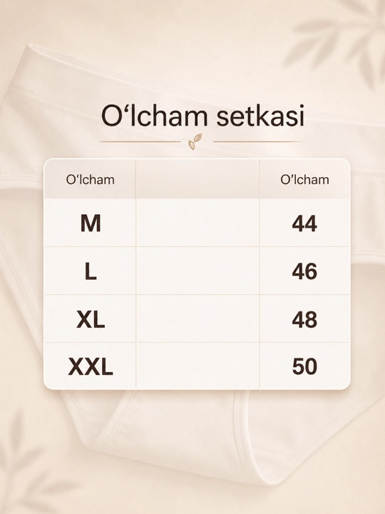 Ayollar trusiklari, uch donalik to‘plam