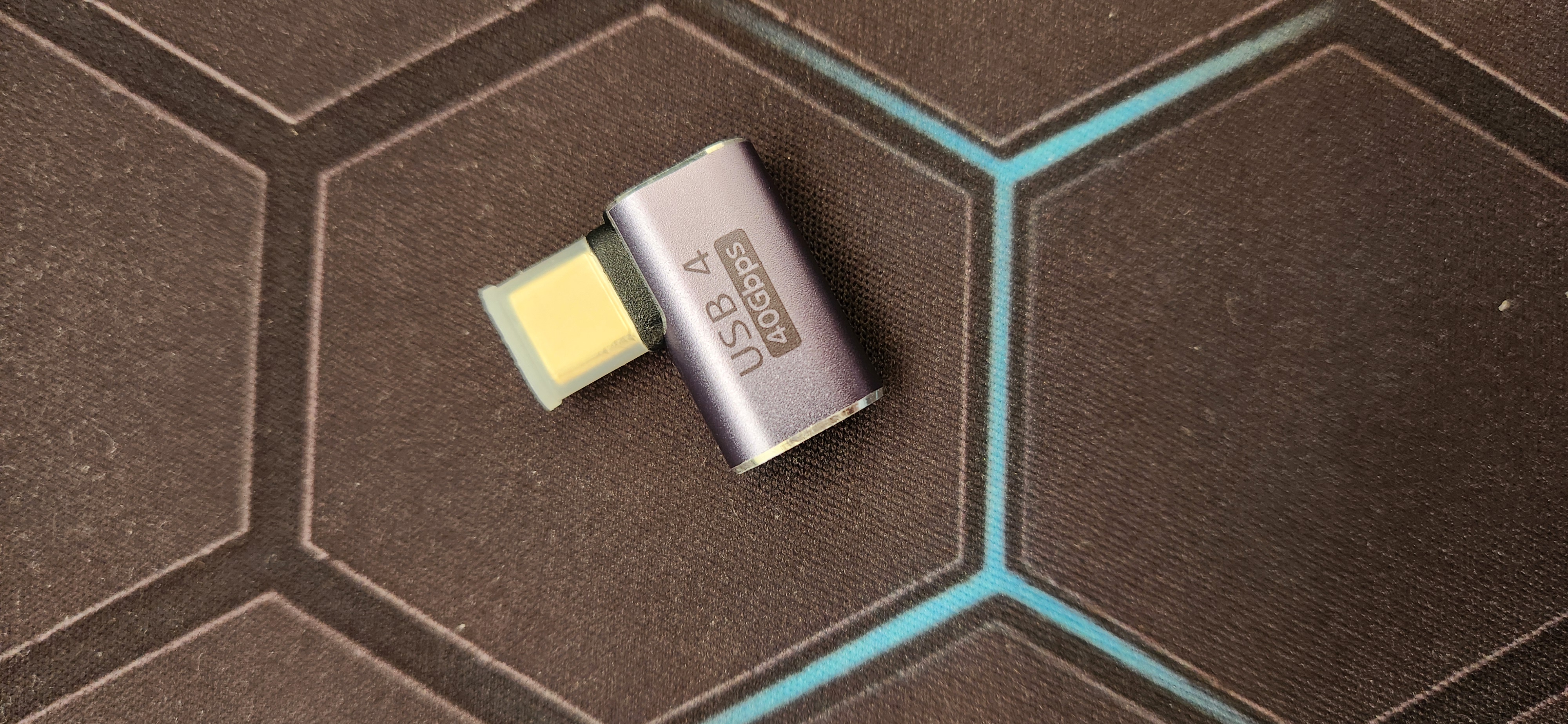Type-C adapter USB4 40 Gbit/s, 100W, 8K, Thunderbolt, burchakli 90°/180° va to‘g‘ri
