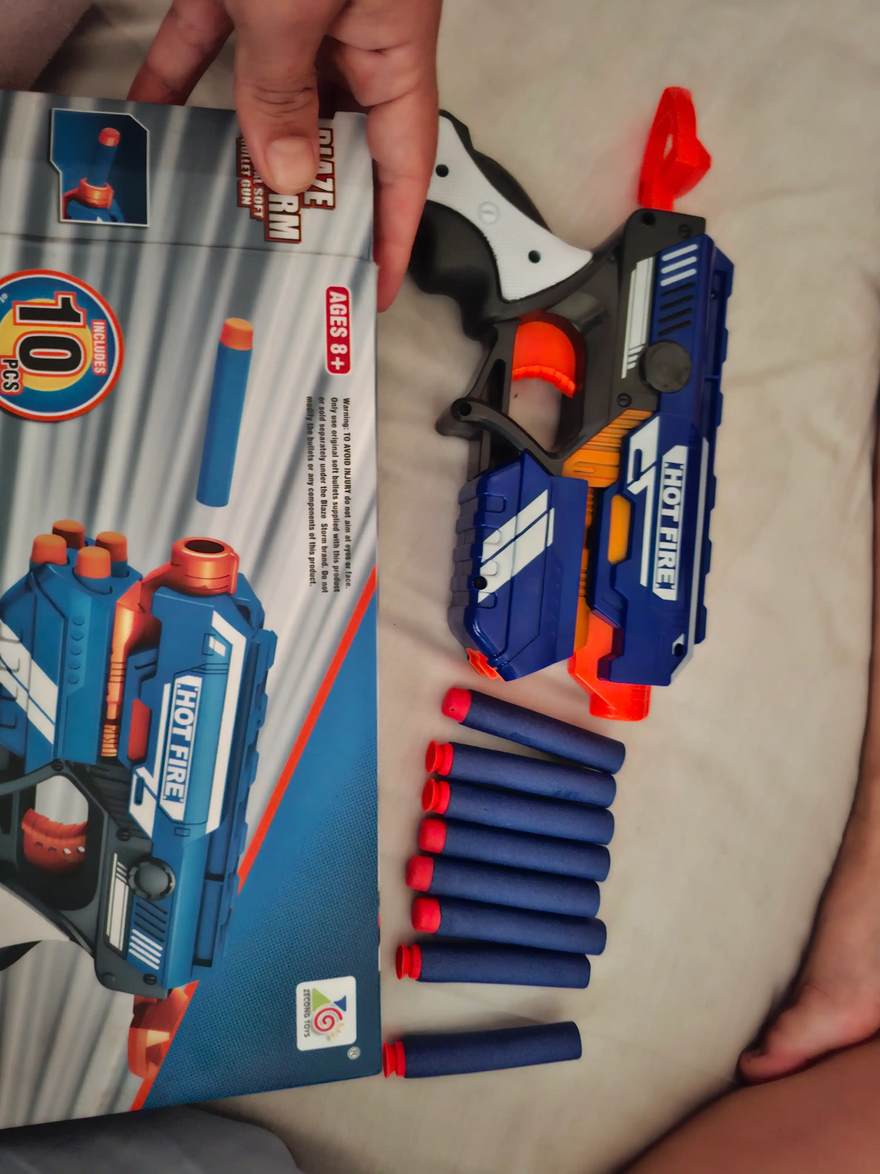 Blaster pistolet, yumshoq o'qlarni otadi