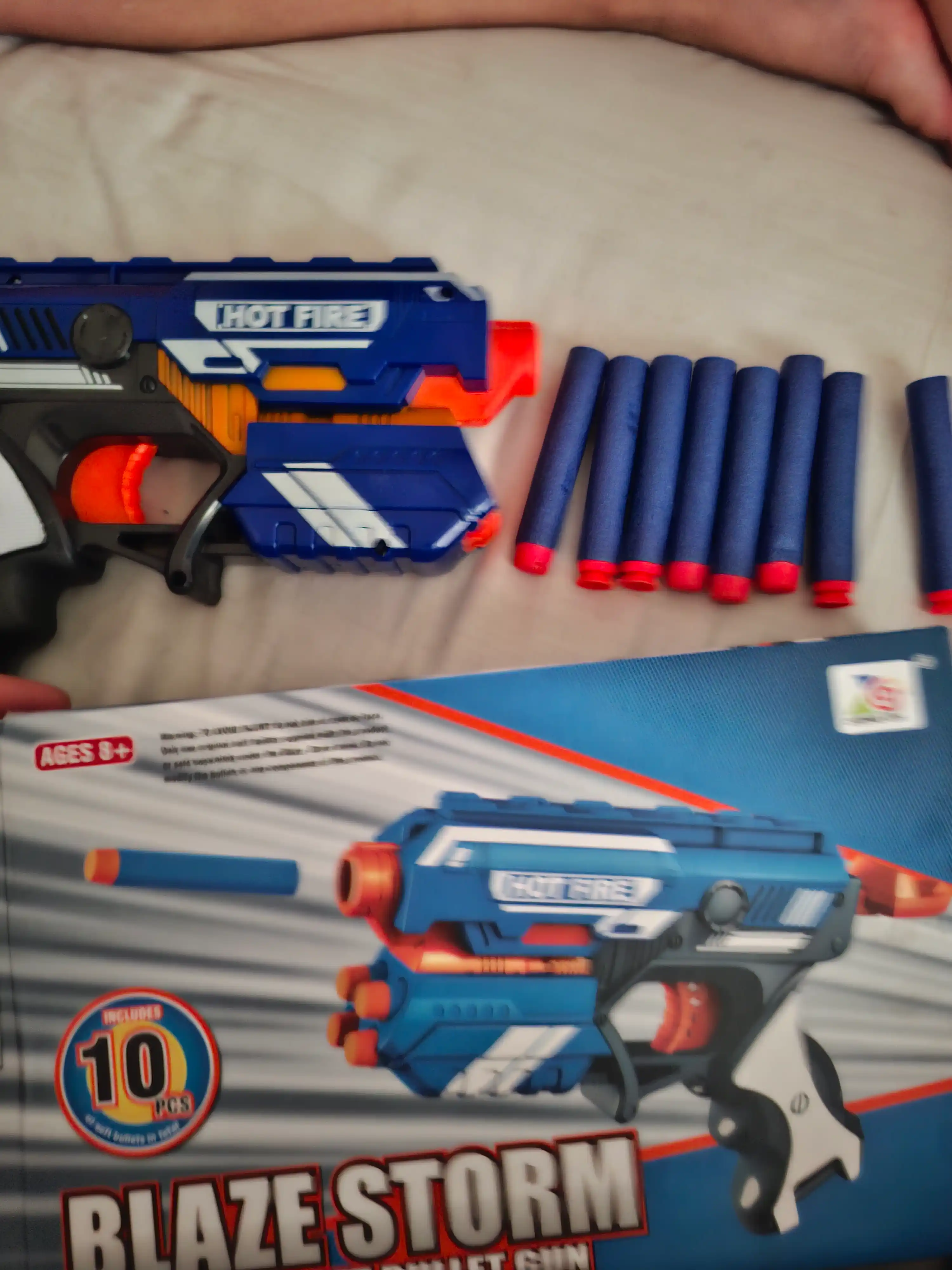 Blaster pistolet, yumshoq o'qlarni otadi
