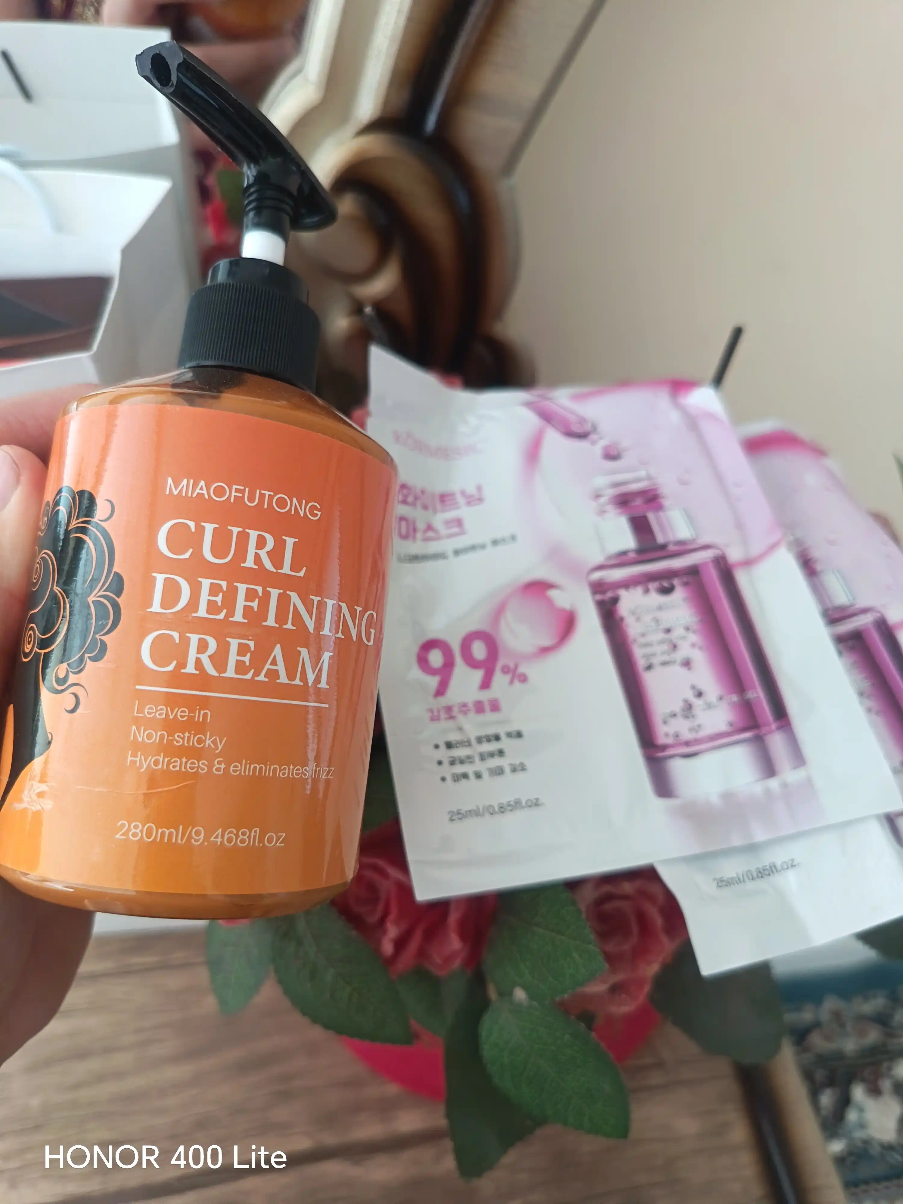 Крем для укладки кудрявых волос, придающий эластичность, объем и увлажнение, 280 мл