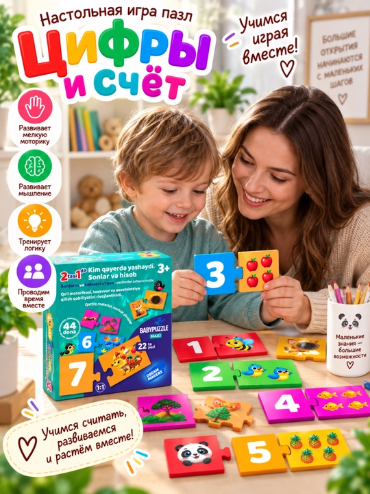 Игра детская настольная, GENIO KIDS-DIDACTICS