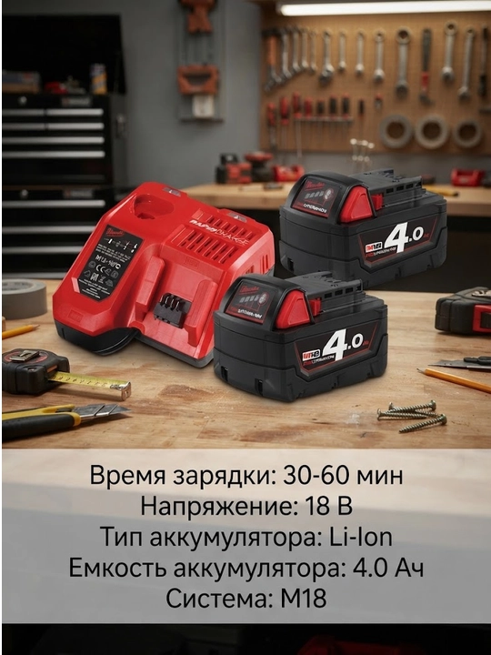 Milwaukee M18 NRG-402 quvvat to'plami - 