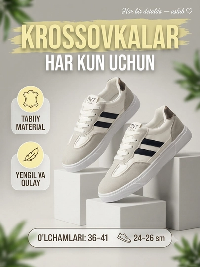 Ayollar uchun zamonaviy krossovkalar - 