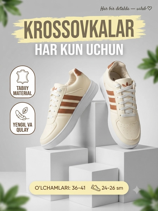 Ayollar uchun zamonaviy krossovkalar - 
