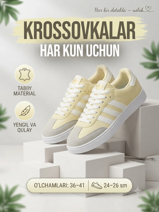 Ayollar uchun zamonaviy krossovkalar - 