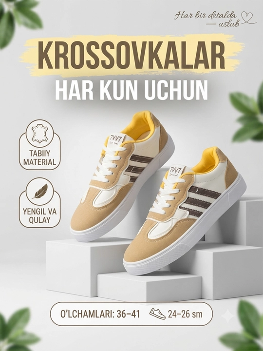 Ayollar uchun zamonaviy krossovkalar - 