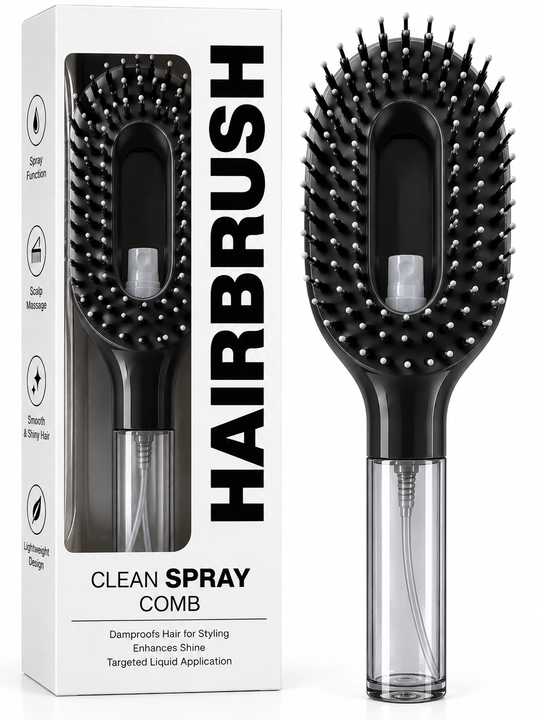Suv purkagichli massaj tarog‘i Hair Brush