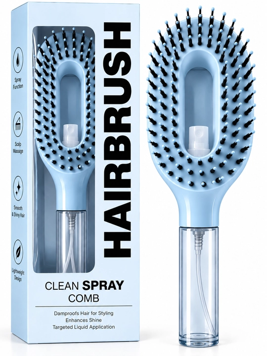 Suv purkagichli massaj tarog‘i Hair Brush