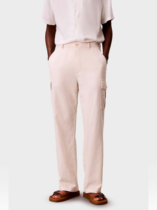 Calvin Klein Jeans Штаны RELAXED STRAIGHT LINEN CARGO PAN LV04RF611G - 
