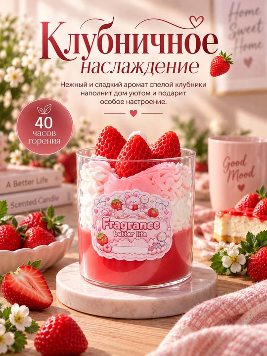 Свеча ароматическая в стакане, арома свеча, цветочная композиция