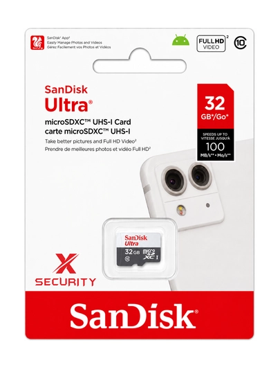 Карта памяти Sandisk 2.0, 32/64/128GB  10 класс для видеонаблюдения и видеорегистраторам - 