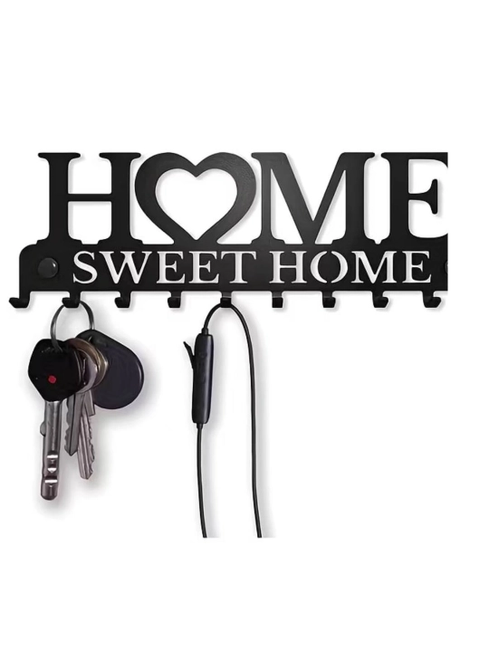 Настенный металлический крючок с надписью «Home» - 