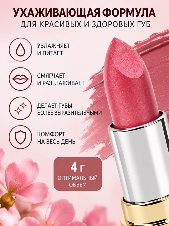 Помада губная Luxvisage, тон 5, 4 г