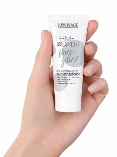 Основа под макияж LUXVISAGE PRIME EXPERT PORE FILLER выравнивающая тон прозрачная 35 мл - 