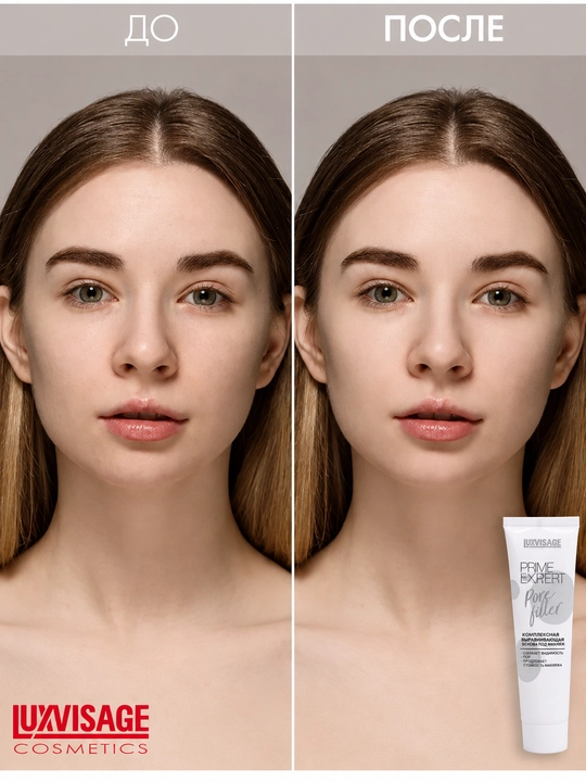 Основа под макияж LUXVISAGE PRIME EXPERT PORE FILLER выравнивающая тон прозрачная 35 мл