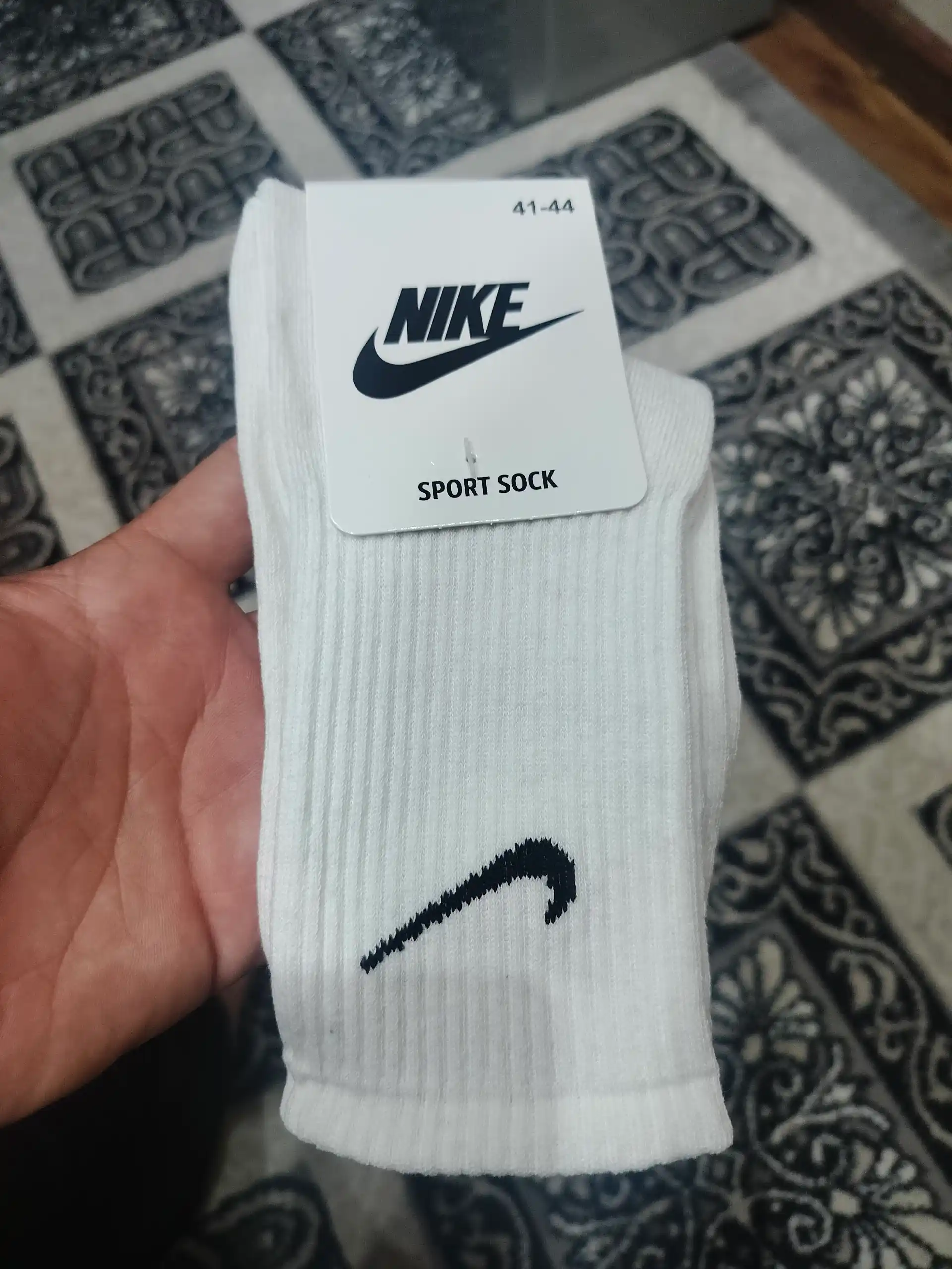 Erkaklar va ayollar sport paypog‘i, uzun paypoq paxtali, Nike paypoq, oq va qora paypoq