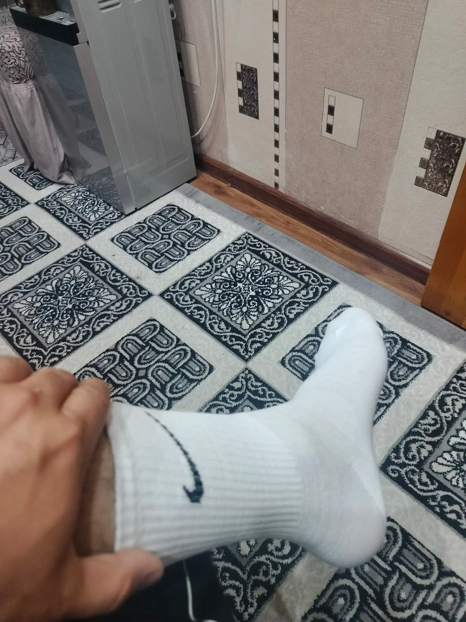 Erkaklar va ayollar sport paypog‘i, uzun paypoq paxtali, Nike paypoq, oq va qora paypoq