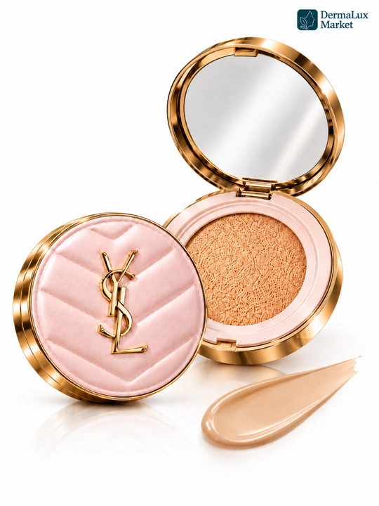Тональный кушон для лица Yves Saint Laurent Cushion, компактный тональный крем для макияжа