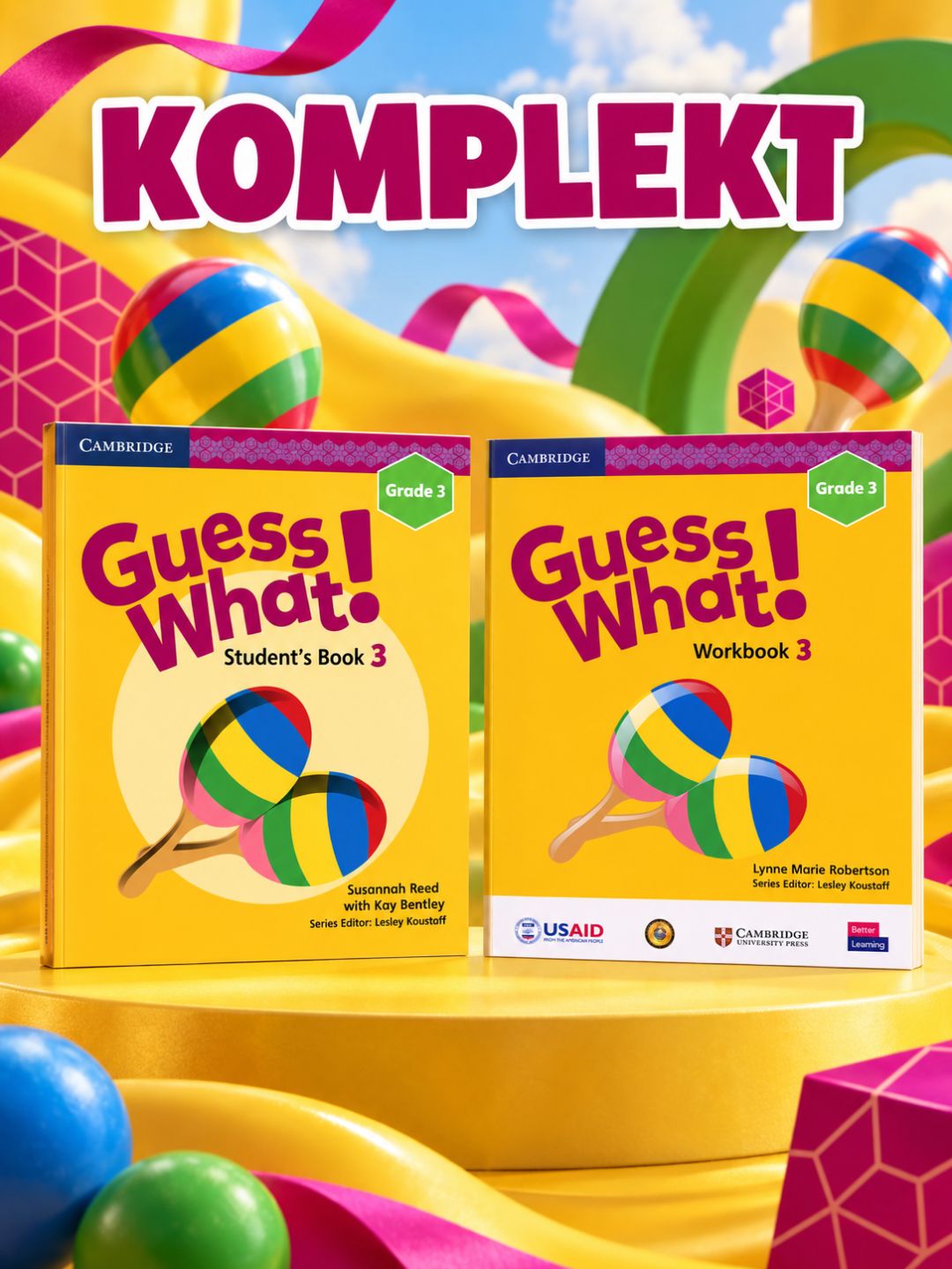 Guess What Grade 1, 2, 3, 4, 5, 6, Student's book and Workbook - 