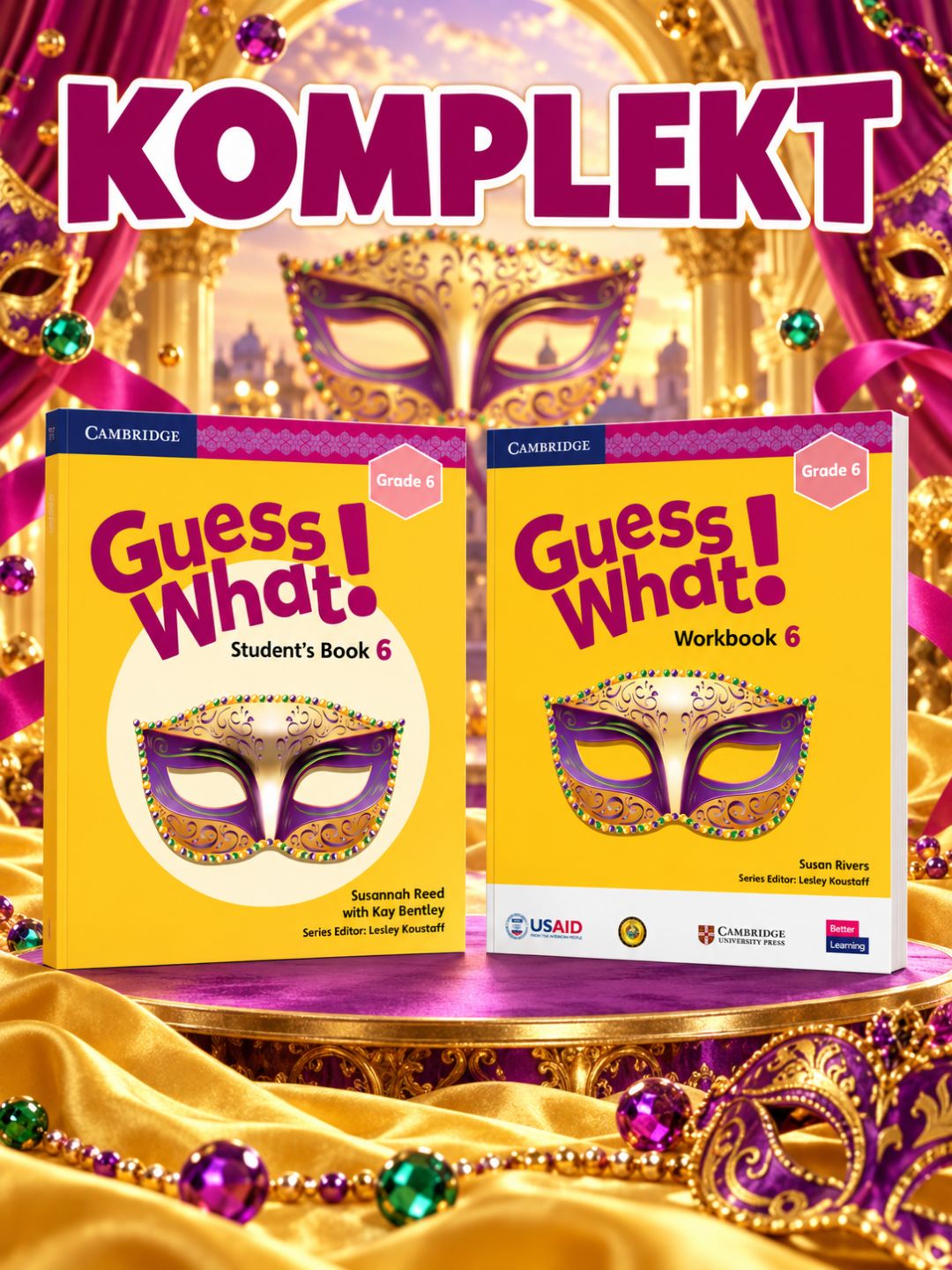Guess What Grade 1, 2, 3, 4, 5, 6, Student's book and Workbook - 