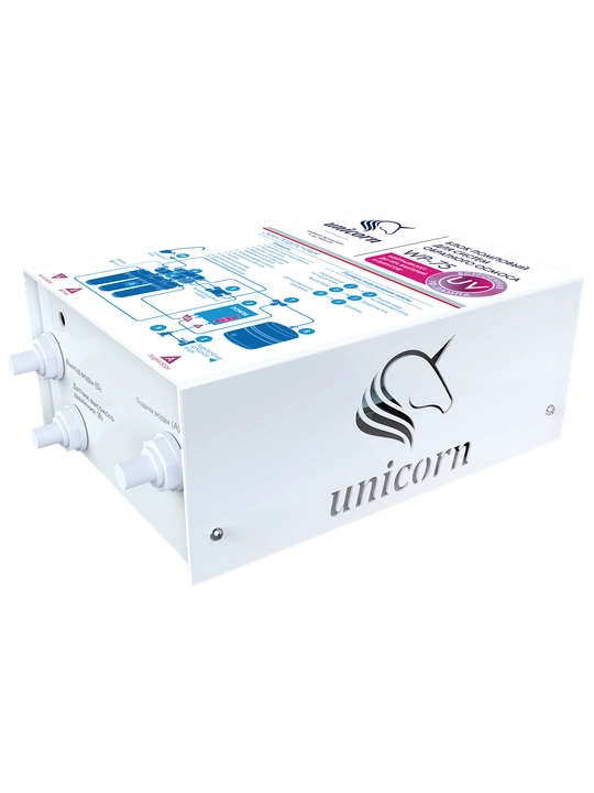 Система обратного осмоса 7 ступеней с помпой и УФ-лампой FRO-7NP — Unicorn