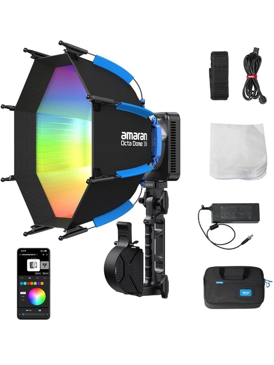 Amaran Ray 120c RGB. Ranglari oq sariq va 360ta rangga ega - 