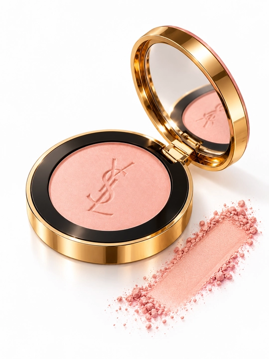Yuz uchun rumyana Yves Saint Laurent Make Me Blush, yonoqlar uchun ixcham quruq rumyana