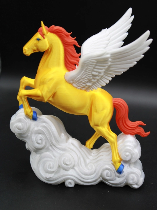 "Pegas" 3D-figura suvenir / Qanotli ot figurasi, stolda va javonda interyer dekori