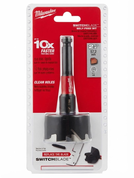 Milwaukee Switchblade 57mm / 11mm Shank o'z-o'zidan kesuvchi burg'ulash uchi
