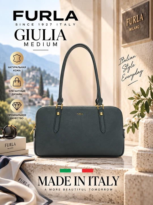 Furla Giulia Boston Bag M WB01871 - ayollar charm sumkasi - 