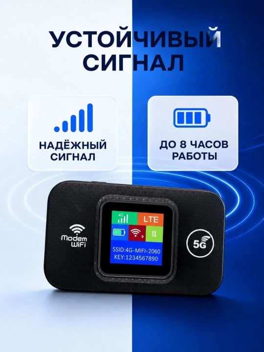 Cho'ntak Wi-Fi, router, sim kartalik wi fi router, 4G, LTE