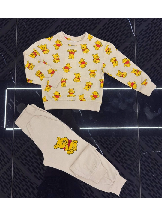 "Vinni Pooh" pijamasi, 1-8 yosh, o‘g‘il bolalar uchun, 100% paxtadan