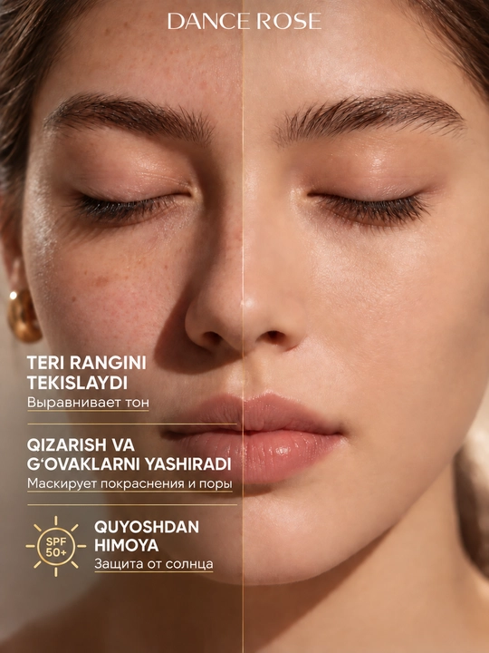 BB - SPF +50 tonal krem, namlovchi, chidamli, tоnalkalar