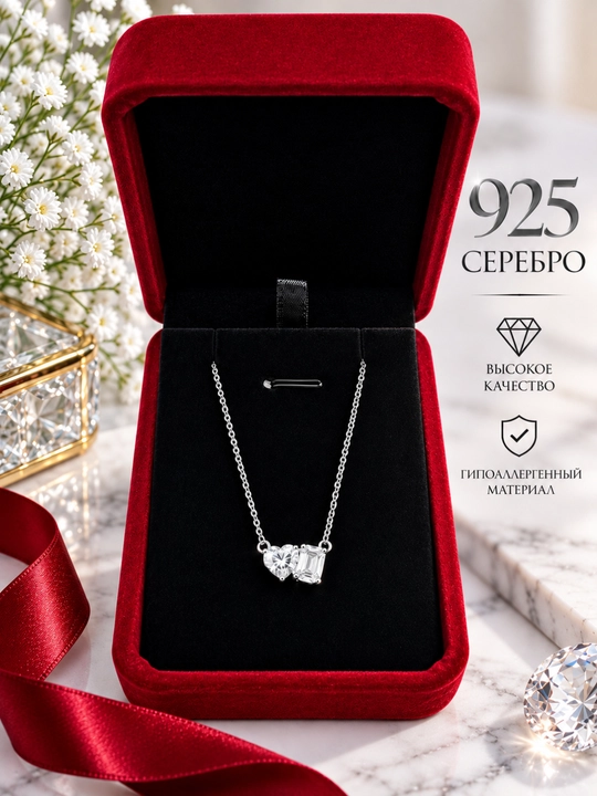 ALIXANDRA 925 Kumush Moissanite Zanjir 2 Carat D Color Sertifikatli