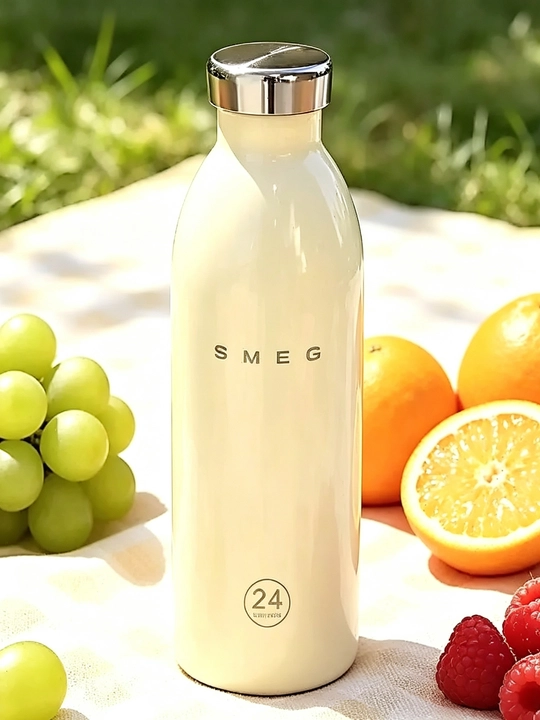 Термос SMEG, сохраняет тепло в течение 12 часов и холод — в течение 24 часов, 500 мл