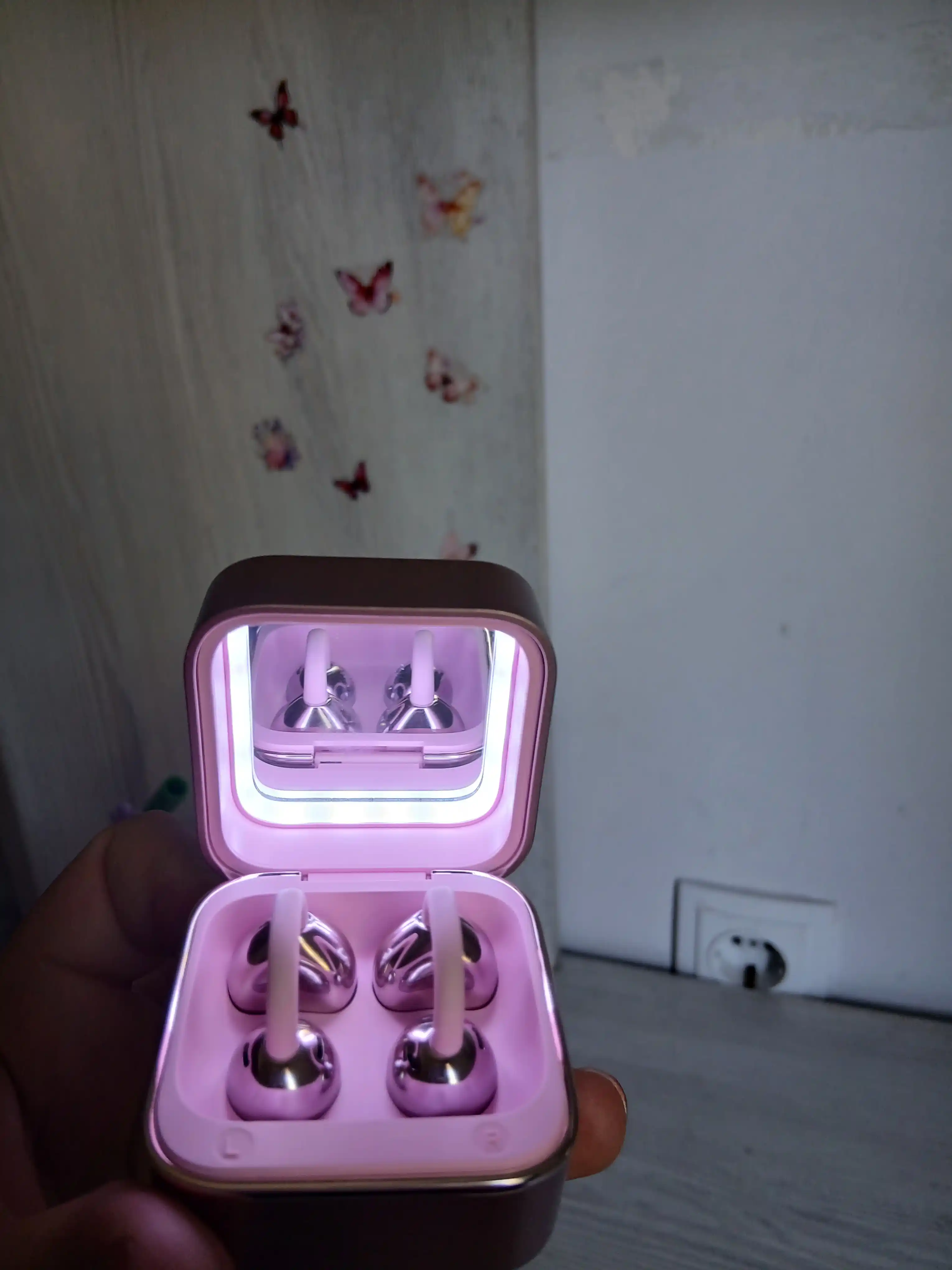 M161 OWS simsiz quloqchin, Bluetooth 6.0, ko‘zguli korpus, ayollar uchun naushnik