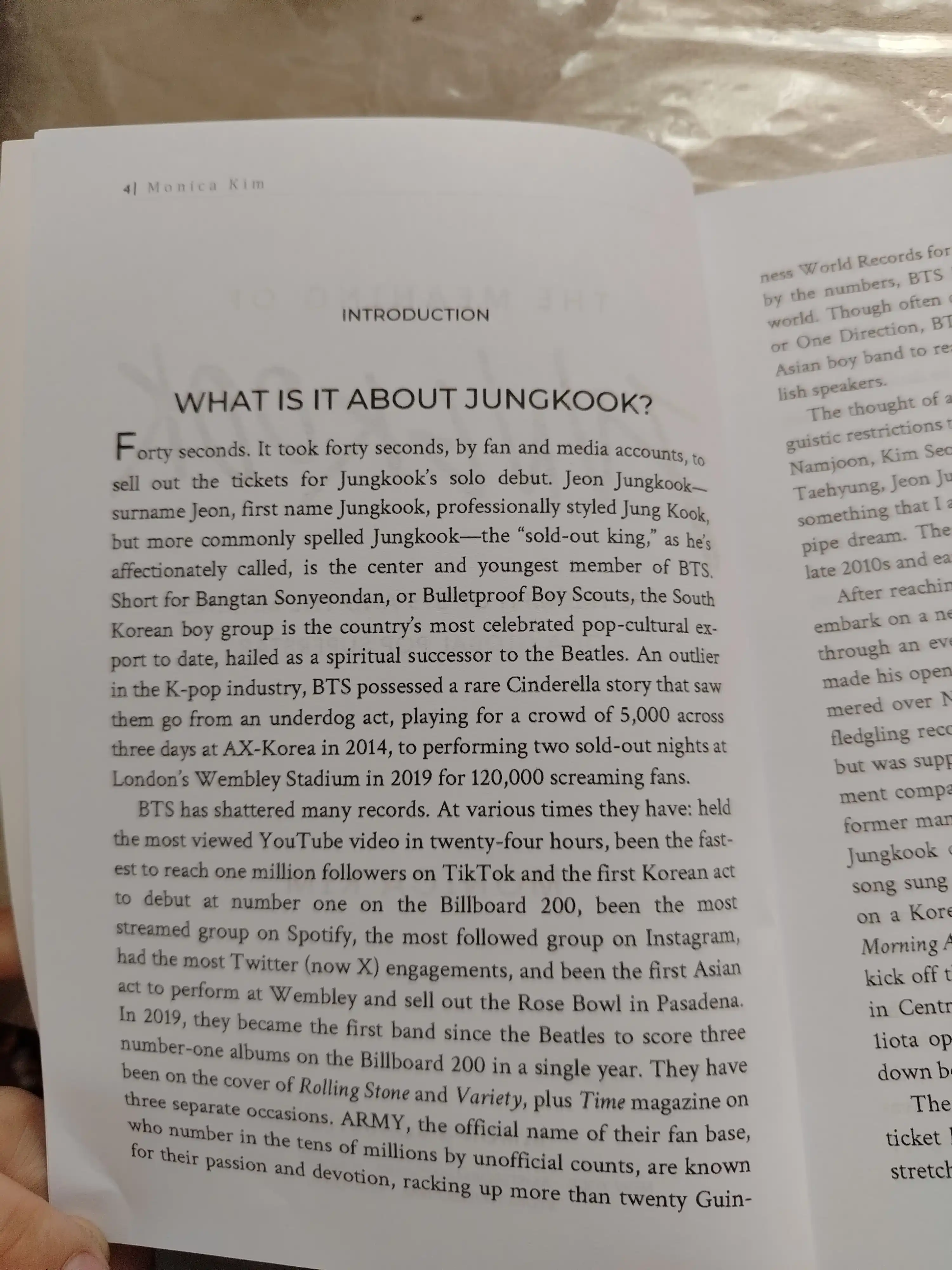 The Meaning of Jungkook, Monica Kim