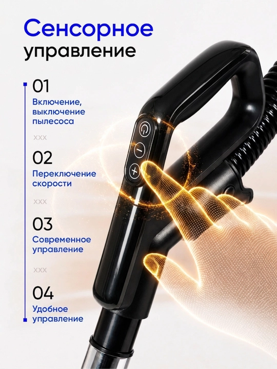 Пылесос Samsung мощный 4000W, инновационный циклонный, телескопической трубой, HEPA фильтр