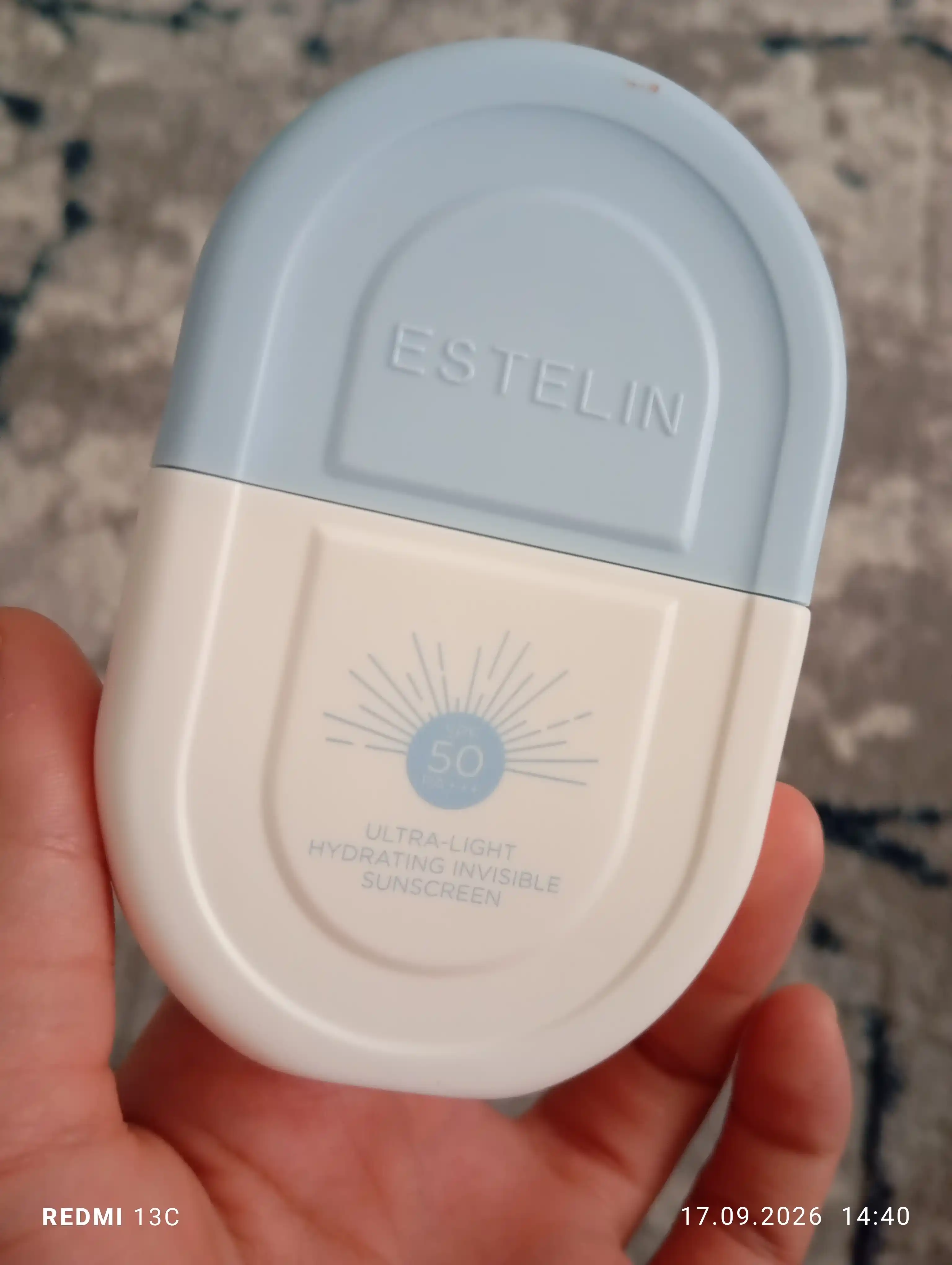 Estelin SPF 50+ PA+++ Quyoshdan saqlovchi namlantiruvchi krem, 50/100 ml