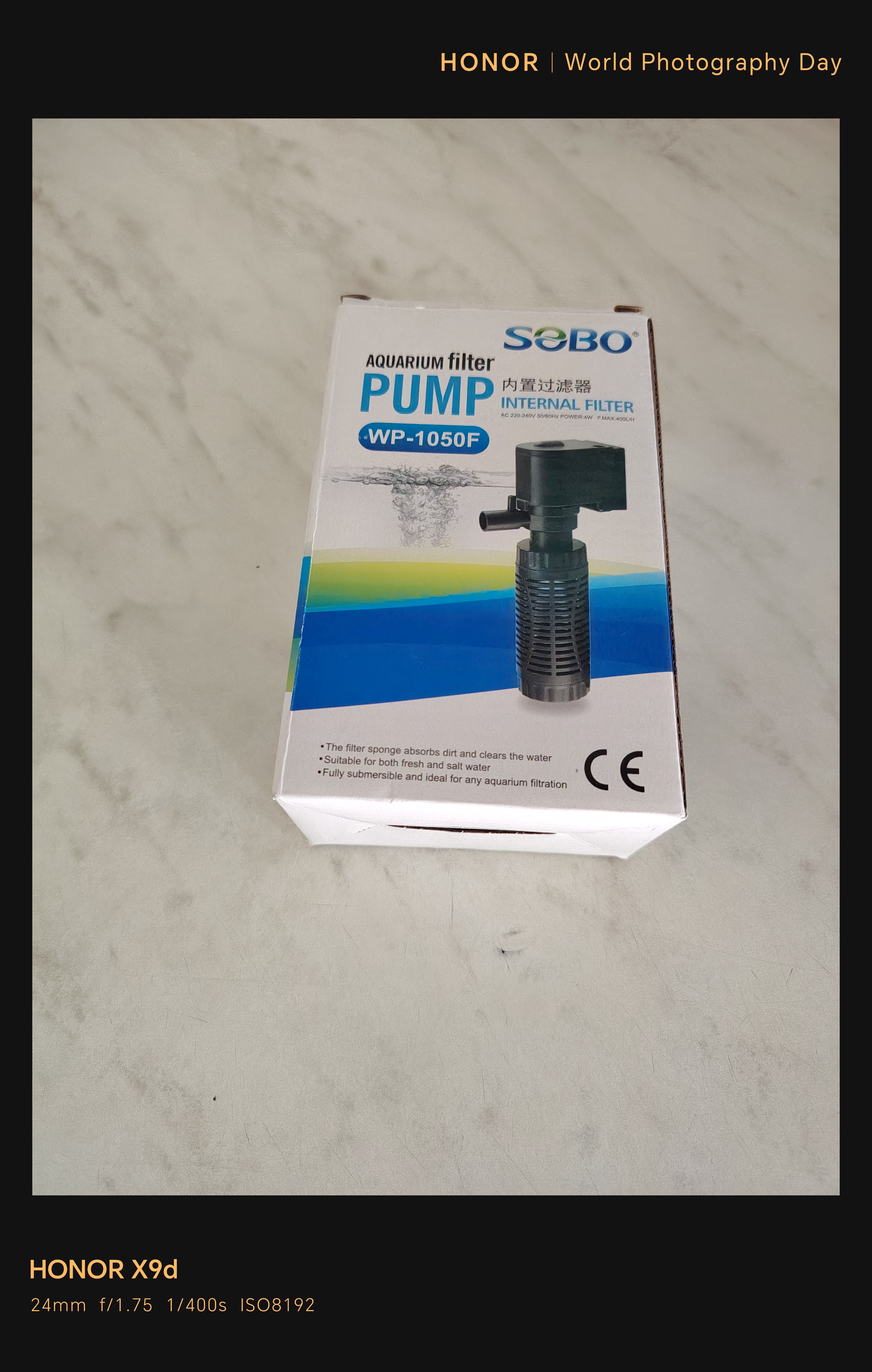 Внутренний фильтр для аквариума SOBO