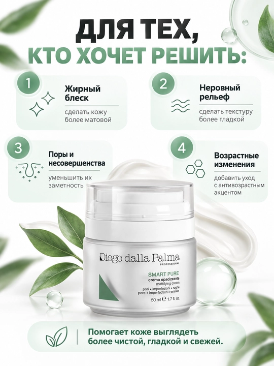 Matlashtiruvchi krem Diego dalla Palma Professional SMART PURE