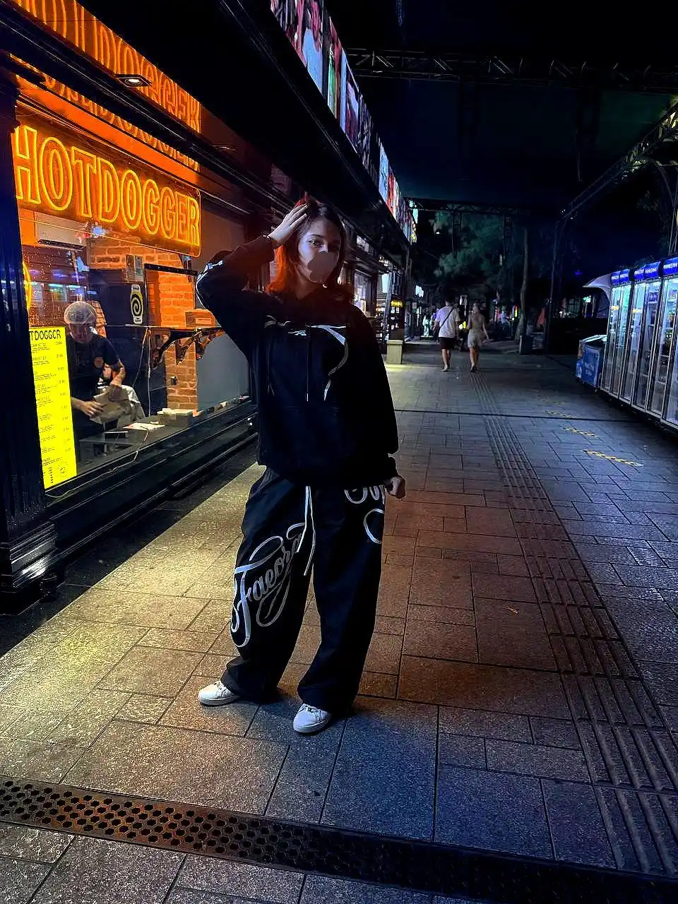 Ayollar keng Baggy shimlari Oversize Y2K sport joggerlari