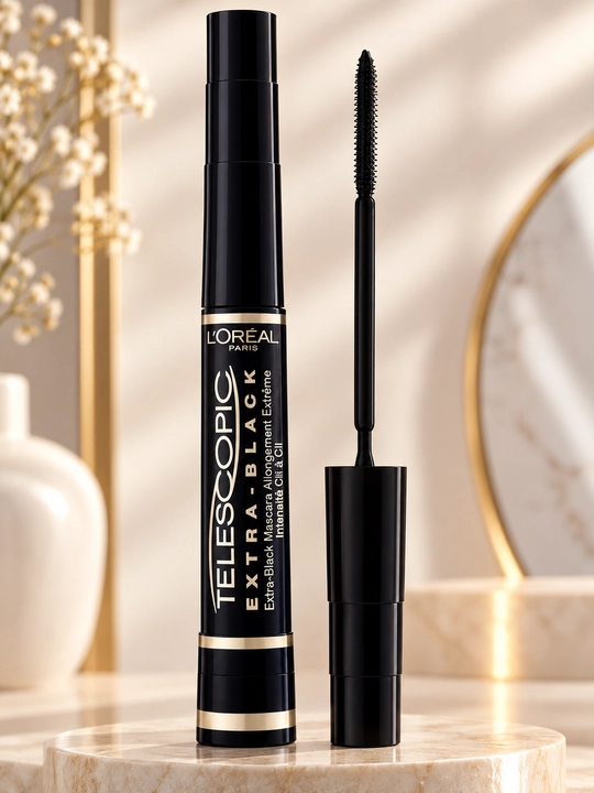 Kipriklar uchun tush L'Oreal Paris Telescopic, qora ko'mir