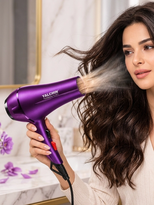 Professional soch feni, 5000W, nasadka va taroqlar to'plami bilan (5 in 1)