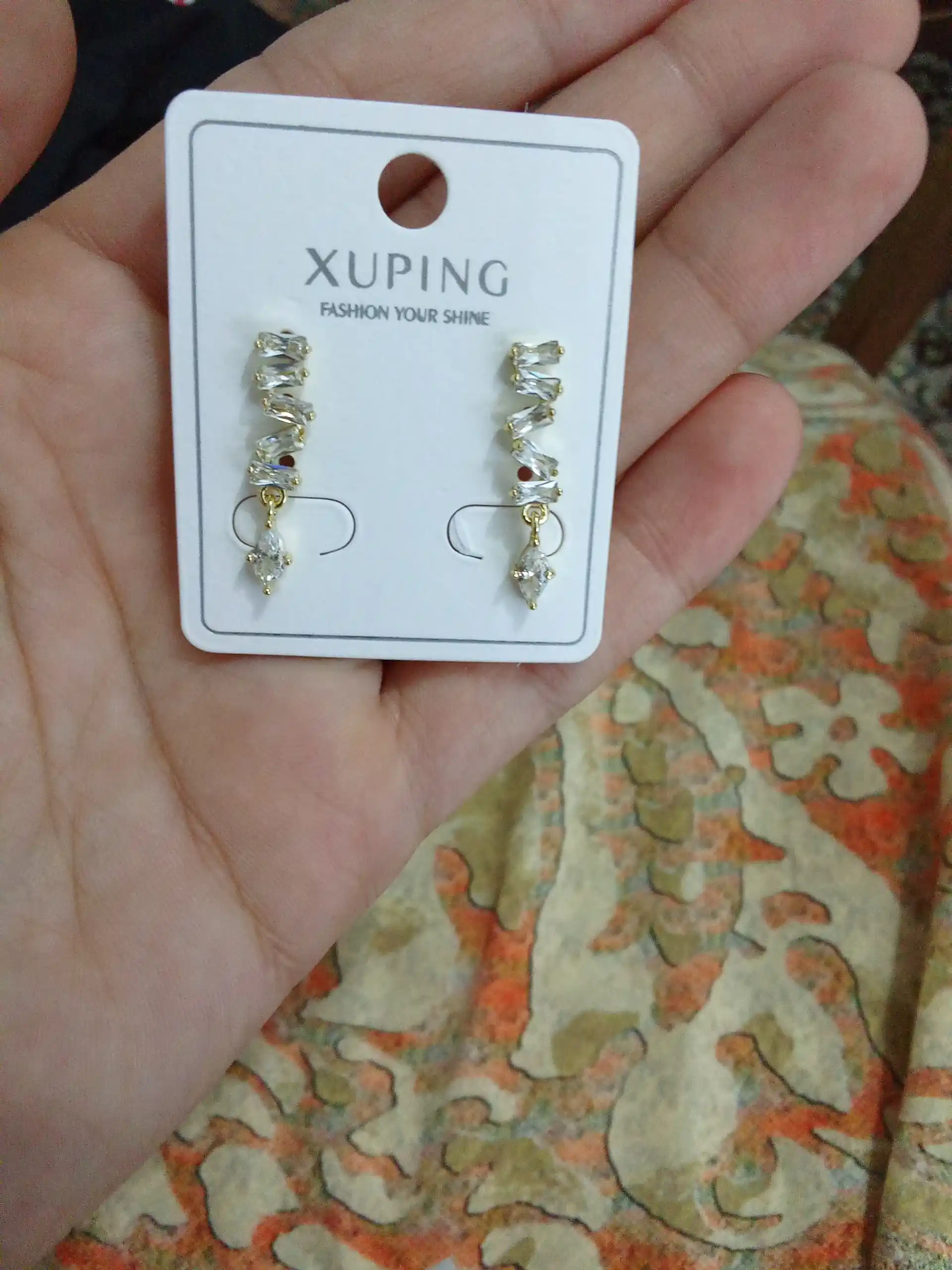 Ayollar uchun oltin rangli ziraklar, bijuteriya, Xuping