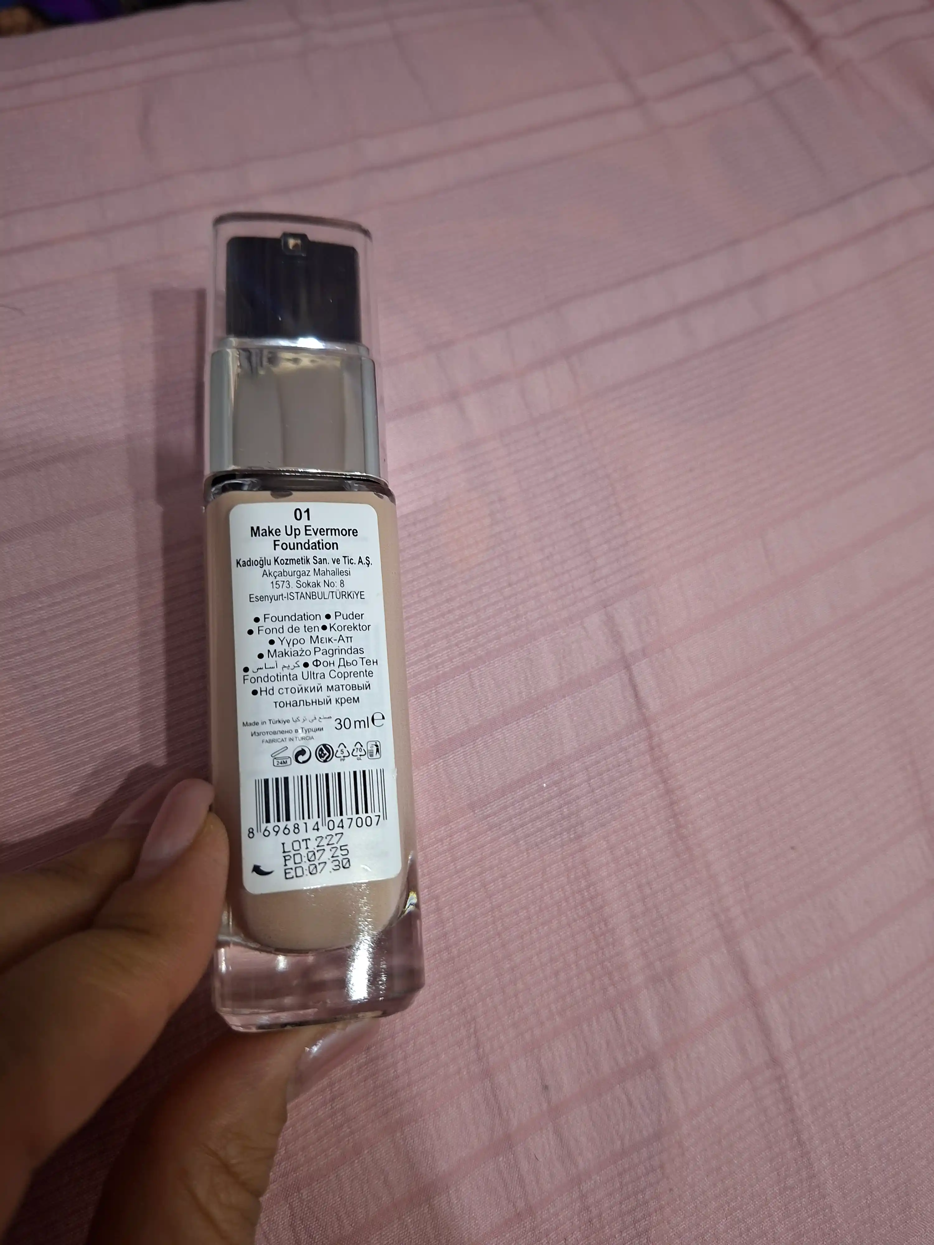 Gabrini matlovchi tonal kremi, HD Matte Make up Evermore foundation, 30 ml